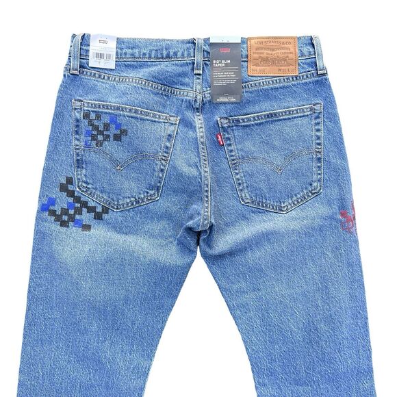 Levi's 512 Premium Slim Taper Fit Men's Blue Jeans Size 31 X 32 Denim NWT - Picture 14 of 17